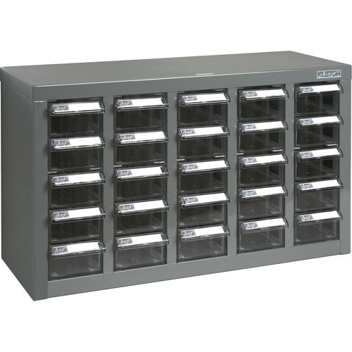 KPC-600 Parts Cabinet, Galvanized Steel, 25 Drawers, 23-1/10" x 8-7/10" x 13-4/5", Grey Infinity Industrial Services Inc.