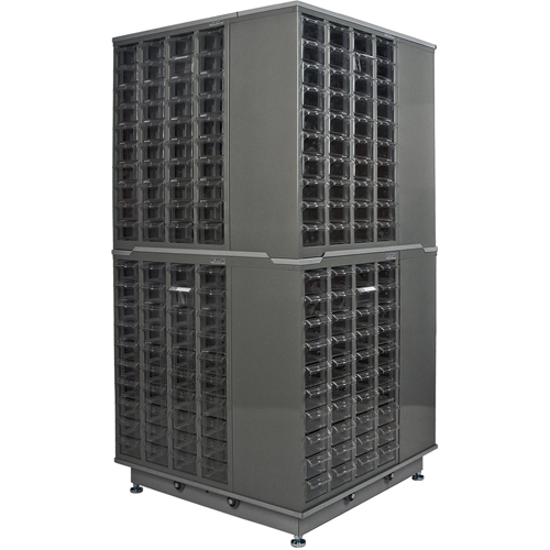 KPC-600 Parts Cabinet, Galvanized Steel, 40 Drawers, 18-3/10" x 8-7/10" x 25-3/10", Grey Infinity Industrial Services Inc.