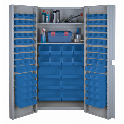 Deep Door Combination Cabinets, 38" W x 24" D x 72" H, Grey Infinity Industrial Services Inc.