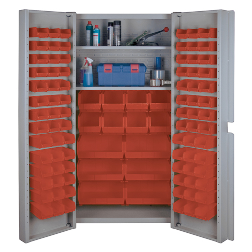 Deep Door Combination Cabinets, 38" W x 24" D x 72" H, Grey Infinity Industrial Services Inc.