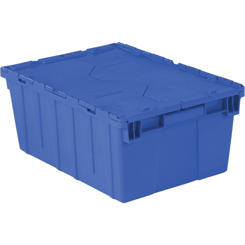 Flipak&reg; Polyethylene Plastic (PE) Distribution Containers, 21.9" x 15.2" x 9.3", Blue Infinity Industrial Services Inc.