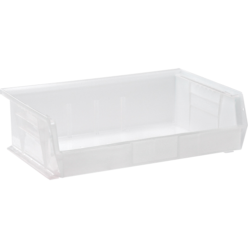 Bac transparent ultra empilable & suspendable, 16-1/2" la, 5" h x 10-7/8" p, Transparent Infinity Industrial Services Inc.