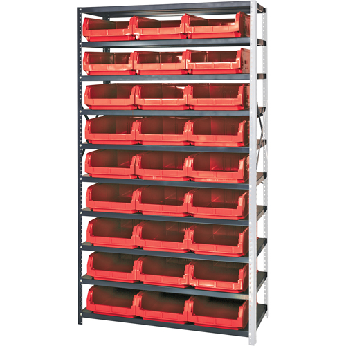 Shelving Unit with Stacking Bins, Steel, Magnum Bin, 650 lbs. Capacity, 42" W x 76" H Infinity Industrial Services Inc.