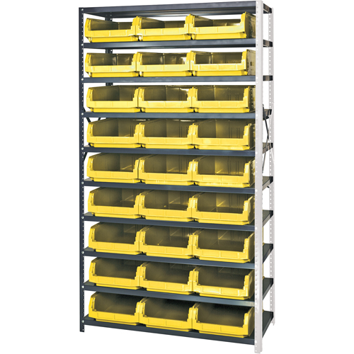 Shelving Unit with Stacking Bins, Steel, Magnum Bin, 650 lbs. Capacity, 42" W x 76" H Infinity Industrial Services Inc.