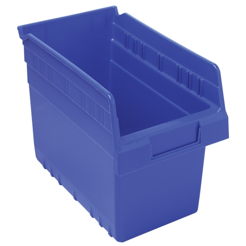 Store-Max Shelf Bins, 6-5/8" W x 8" H x 11-5/8" D, Blue, 44 lbs. Capacity Infinity Industrial Services Inc.