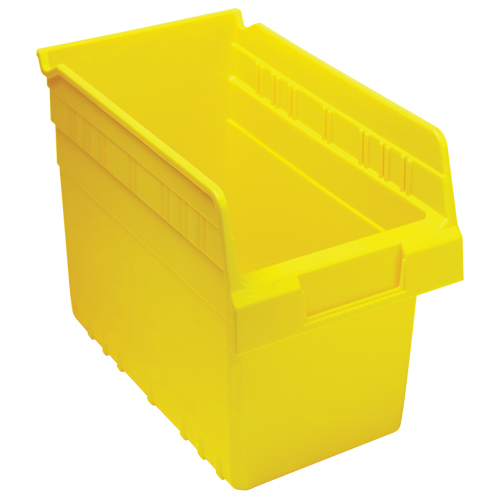 Store-Max Shelf Bins, 6-5/8" W x 8" H x 11-5/8" D, Yellow, 44 lbs. Capacity Infinity Industrial Services Inc.