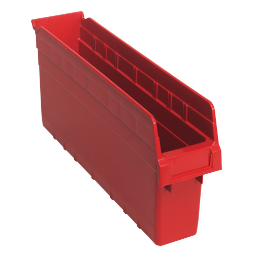 Bacs pour &eacute;tag&egrave;re Store-Max, 4-3/8" la x 8" H x 17-7/8" p, Rouge, Capacit&eacute; 56 lb Infinity Industrial Services Inc.