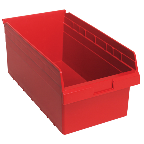 Bacs pour &eacute;tag&egrave;re Store-Max, 11-1/8" la x 8" H x 17-7/8" p, Rouge, Capacit&eacute; 56 lb Infinity Industrial Services Inc.