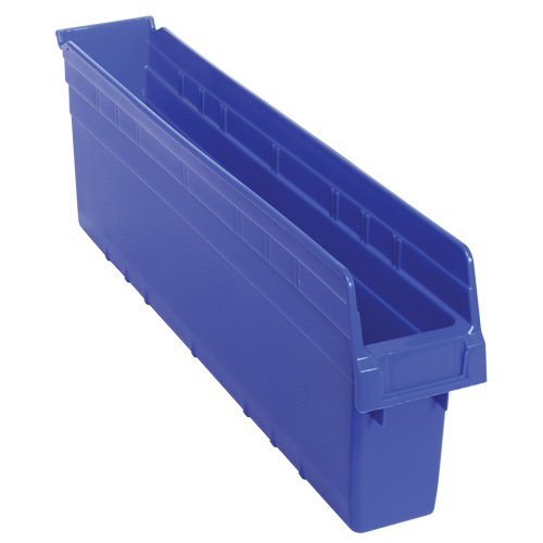 Bacs pour &eacute;tag&egrave;re Store-Max, 4-3/8" la x 8" H x 23-5/8" p, Bleu, Capacit&eacute; 68 lb Infinity Industrial Services Inc.