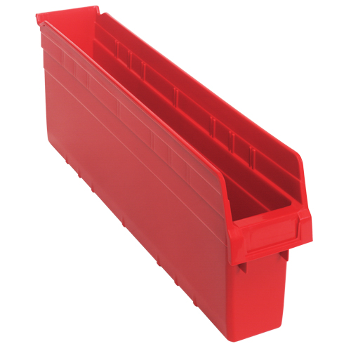 Bacs pour &eacute;tag&egrave;re Store-Max, 4-3/8" la x 8" H x 23-5/8" p, Rouge, Capacit&eacute; 68 lb Infinity Industrial Services Inc.