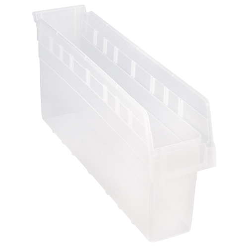 Store-Max Shelf Bins, 4-3/8" W x 8" H x 23-5/8" D, Clear, 68 lbs. Capacity Infinity Industrial Services Inc.