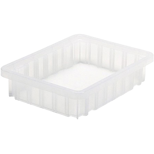 Divider Box&reg; Container, Plastic, 10.875" W x 8.25" D x 2.5" H, Clear Infinity Industrial Services Inc.