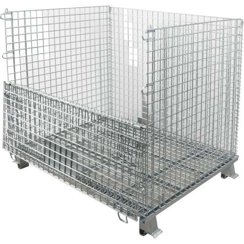Collapsible Wire Container, 48" W x 40" D x 36" H, 4000 lbs. Capacity Infinity Industrial Services Inc.