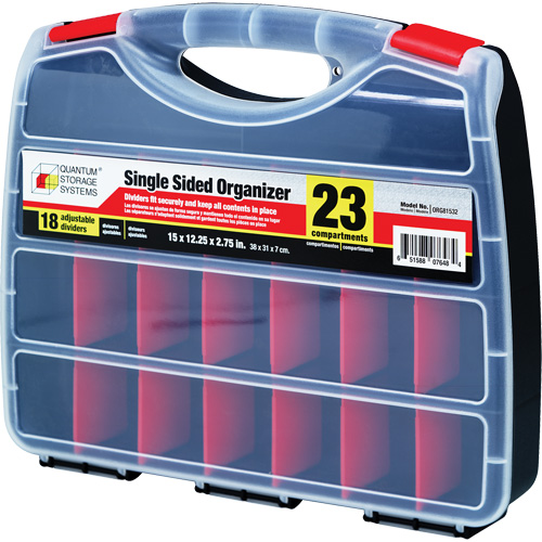 Plastic Compartment Box, 12-1/4" W x 15" D x 2-3/4" H, 23 Compartments Infinity Industrial Services Inc.