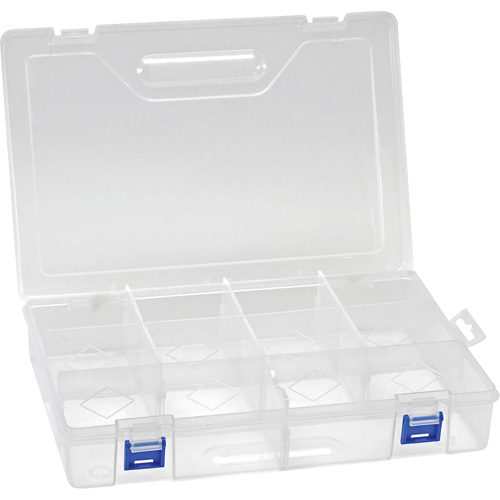 Plastic Compartment Box, 7.75" W x 11.75" D x 2.2" H, 10 Compartments Infinity Industrial Services Inc.