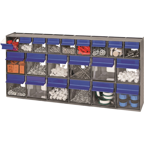 Tilt Bins Unit, 23-5/8" W x 3-5/8" D x 11-1/6" H, 21 Drawers Infinity Industrial Services Inc.