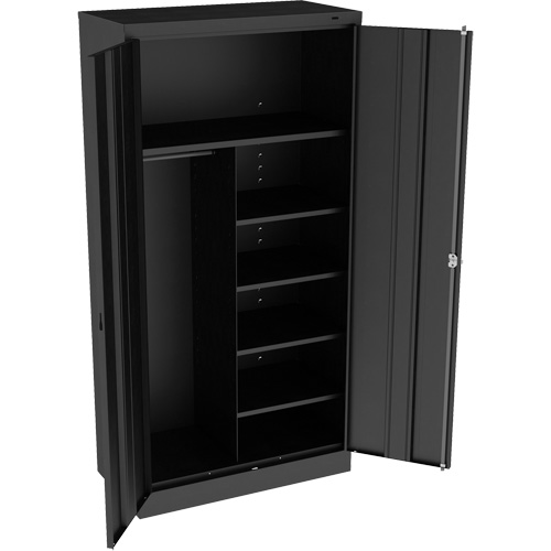 Combination Cabinet, 36" W x 18" D x 72" H, Black Infinity Industrial Services Inc.
