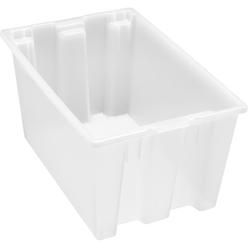 Heavy-Duty Stack & Nest Tote, 15" x 19.5" x 29.5", Clear Infinity Industrial Services Inc.