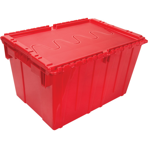Contenant de distribution en plastique avec dessus basculant, 21,65" x 15,5" x 12,5", Rouge Infinity Industrial Services Inc.