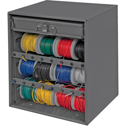 Wire and Terminal Storage Cabinet, Steel, 1 Drawers, 15-9/16" x 11-7/8" x 16-3/8", Grey Infinity Industrial Services Inc.