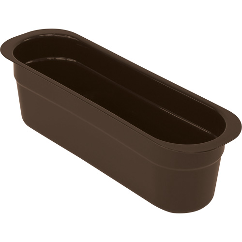 Bac d'entreposage tout usage pour ustensils, 4-1/8" ha x 4-7/16" p x 14-3/16" lo, Plastique, Brun Infinity Industrial Services Inc.
