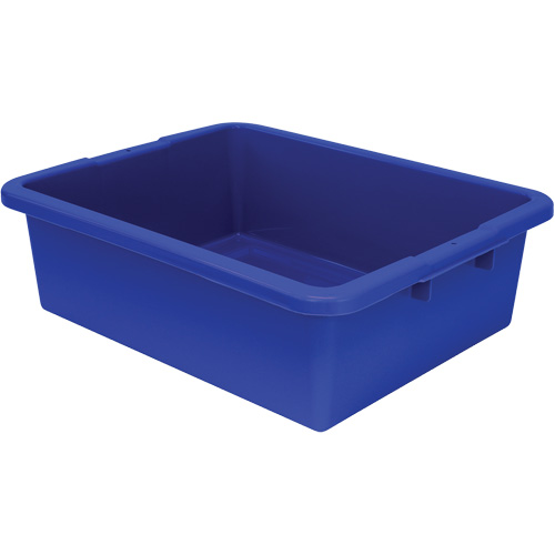 Bac d'entreposage tout usage &agrave; fond rainur&eacute;, 7" ha x 17" p x 22" lo, Plastique, Bleu Infinity Industrial Services Inc.