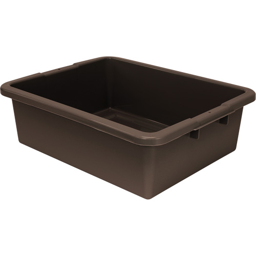 Bac d'entreposage tout usage &agrave; fond rainur&eacute;, 7" ha x 17" p x 22" lo, Plastique, Brun Infinity Industrial Services Inc.