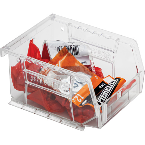 Crystal Clear Ultra Bins, 4-1/8" W x 3" H x 5-3/8" D, Clear Infinity Industrial Services Inc.