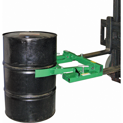 Manipulateur de baril m&eacute;canique Auto-Grip actionn&eacute; par gravit&eacute;, Pour 30 - 85 gal. US (25 - 70 gal. imp.) Infinity Industrial Services Inc.