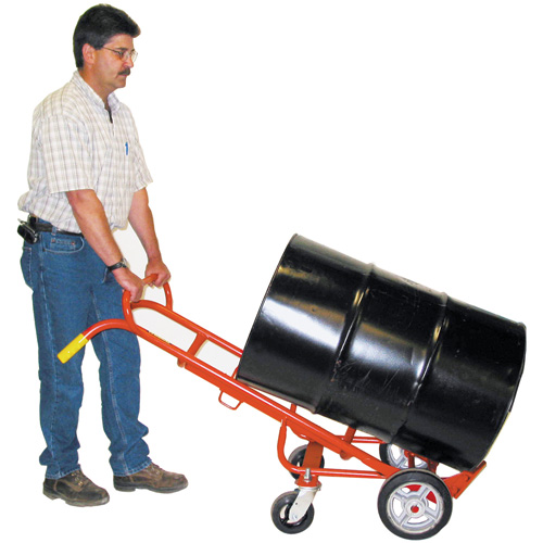 Diable &agrave; Barils Ergonomique A/Roulettes Pivotantes, Fabriqu&eacute; en Acier, 55 - 85 gal. US (45 - 70 gal. imp.) Infinity Industrial Services Inc.