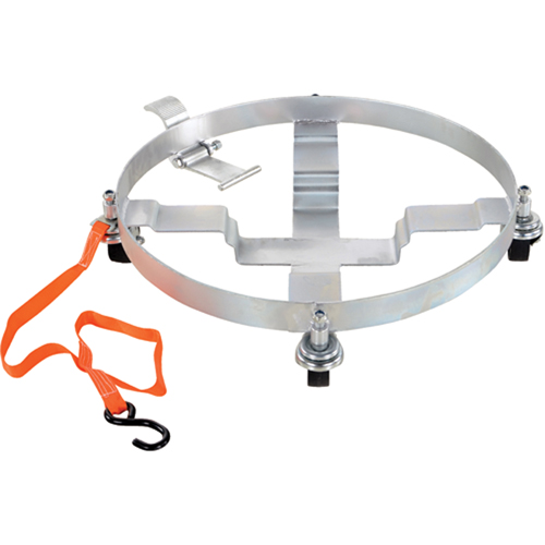 Chariots &agrave; inclinaison pour baril, Acier, Capacit&eacute;e 1200 lb, Diam&egrave;tre 23-1/2", Roue en Fonte Infinity Industrial Services Inc.