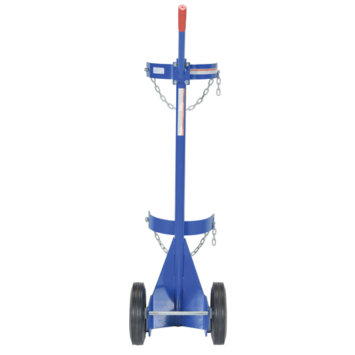 Gas Cylinder Cart, Rubber Wheels, 12" W x 15-1/2" L Base, 500 lbs. Infinity Industrial Services Inc.