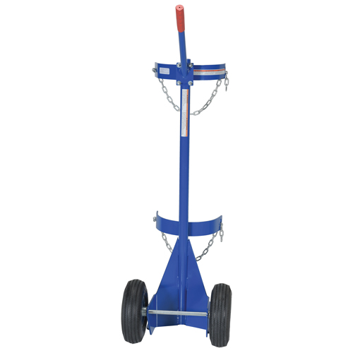 Gas Cylinder Cart, Pneumatic Wheels, 12" W x 15-1/2" L Base, 500 lbs. Infinity Industrial Services Inc.