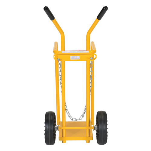 Gas Cylinder Cart, Mold-on Rubber Wheels, 9-13/16" W x 16" L Base, 150 lbs. Infinity Industrial Services Inc.