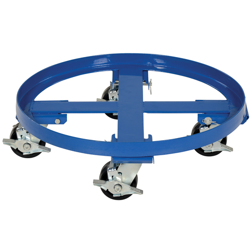 Heavy Duty Drum Dolly, Steel, 2000 lbs. Capacity, 24-1/8" Diameter, Phenolic Casters Infinity Industrial Services Inc.