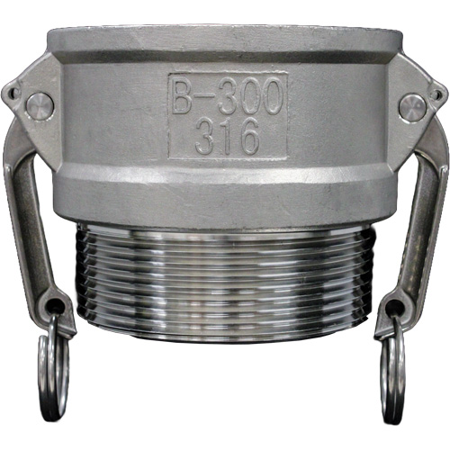 Cam & Groove Coupling, Stainless Steel, Type B, 2-1/2", Male NPT, 150 PSI Infinity Industrial Services Inc.