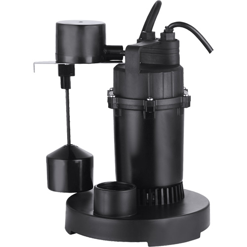 Pompe de puisard submersible thermoplastique, 2560 gal./h, 115 V, 4,6 A, 1/3 CV Infinity Industrial Services Inc.