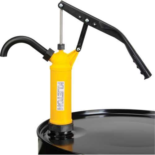 Pompe &agrave; baril de type levier, Polypropyl&egrave;ne, 14 oz/course, Pour barils de 5-55 gal. Infinity Industrial Services Inc.