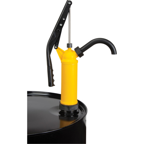 Pompe &agrave; baril de type levier, Polypropyl&egrave;ne, 14 oz/course, Pour barils de 5-55 gal. Infinity Industrial Services Inc.
