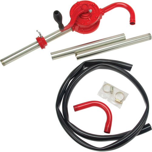 Pompe rotative pour baril, Fonte/Acier, Pour capacit&eacute; 30-55 gal., 8 oz/course Infinity Industrial Services Inc.