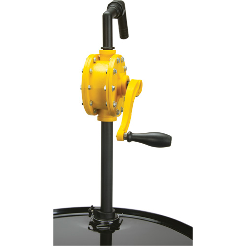 Pompe rotative pour baril, Polypropyl&egrave;ne, Pour capacit&eacute; 15 - 55 gal. US, 8 oz/course Infinity Industrial Services Inc.