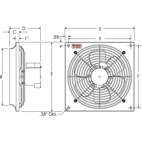 All Purpose Wall Fans, Commercial, 2 Speed, 16" Diameter Infinity Industrial Services Inc.