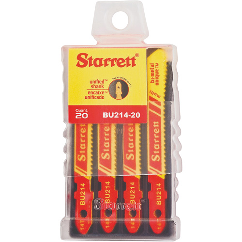 Unified Shank&reg; Jig Saw Blades, Bi-Metal, 2" L, 14 TPI Infinity Industrial Services Inc.