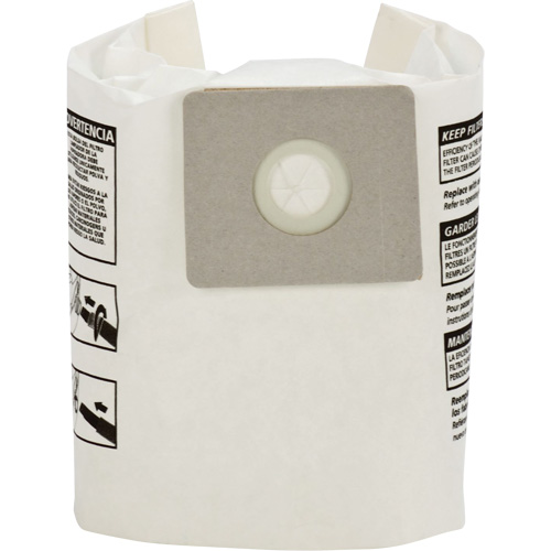 Sacs filtrants pour d&eacute;bris secs jetables de type A, 1 - 1,5 gal. US Infinity Industrial Services Inc.