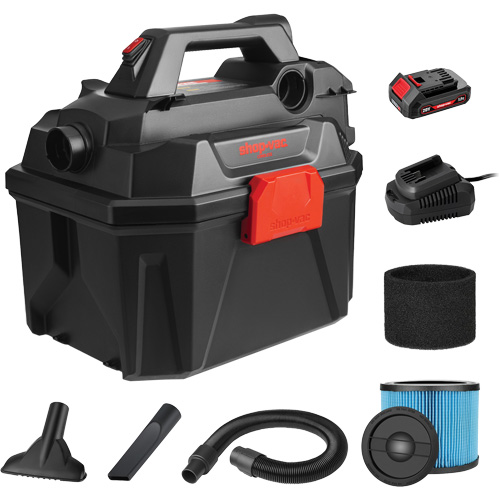 Cordless Wet/Dry Vacuum, 20 V, 2 Gal. Capacity Infinity Industrial Services Inc.
