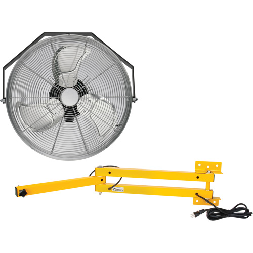 Industrial Workstation Fan Kit with Double Locking Arm Infinity Industrial Services Inc.