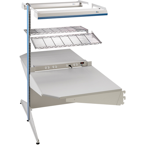 Arlink Preconfigured Workstation, 36" W x 56" D x 84" H, Double Sided Corner Add-On Infinity Industrial Services Inc.