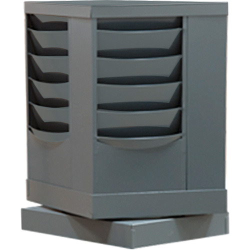Porte-documents, Rotatif, 20 fentes, Acier, 14-1/8" la x 14-1/8" p x 23-1/8" h Infinity Industrial Services Inc.