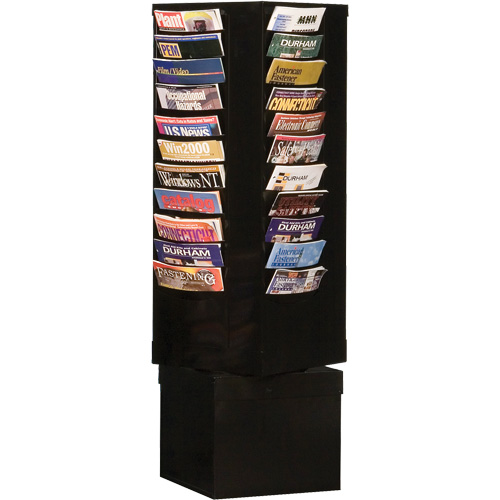 Porte-documents, Rotatif, 44 fentes, Acier, 14-1/8" la x 14-1/8" p x 48-1/2" h Infinity Industrial Services Inc.