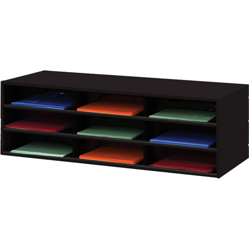 Porte-documents horizontal, Stationnaire, 9 fentes, Acier, 33-13/16" la x 11-11/16" p x 10-7/8" h Infinity Industrial Services Inc.